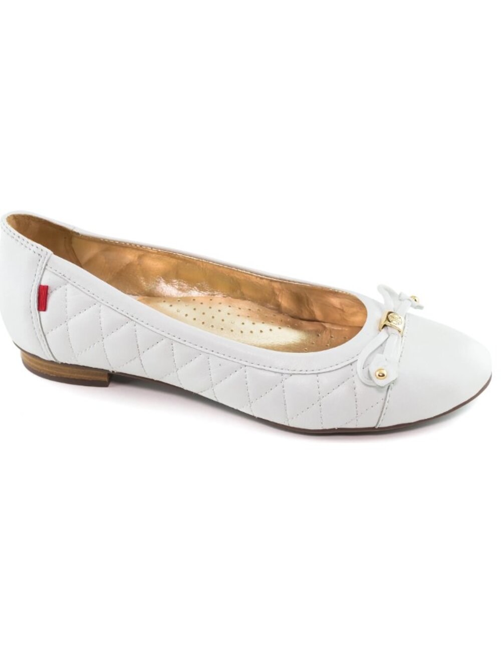 Marc Joseph Pearl Street Ballet Flat White